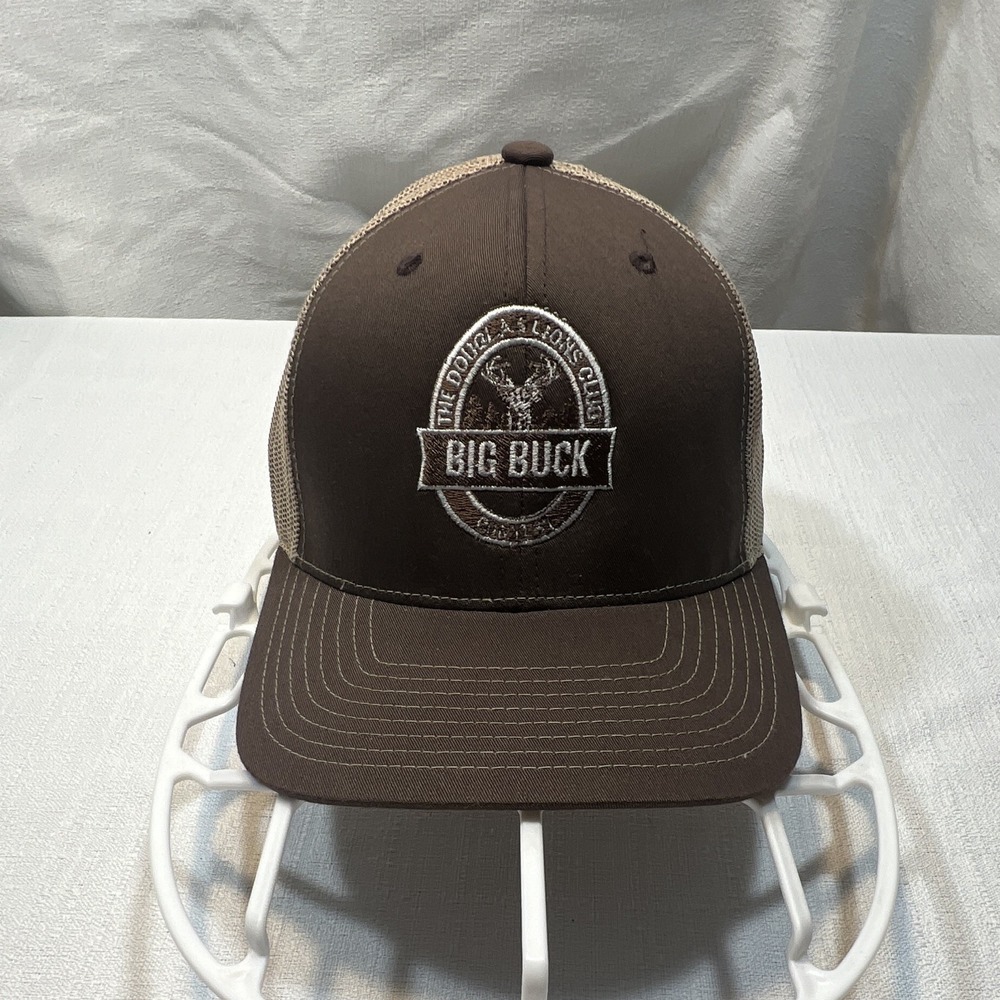 Richardson 112 "Big Buck" Patch Ball Cap Mesh Back Adjustable Brown/Beige OS